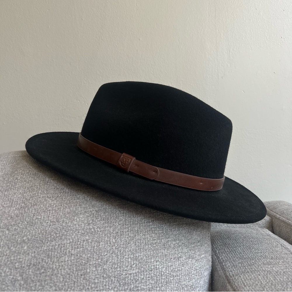 Brixton Black Hat with Tan Band